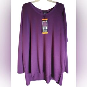 NWT Banana Republic Purple Oversized Womens Top Size XXL Minimalist Everday Wear